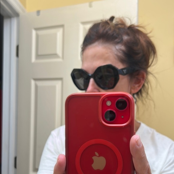 Prada Black Oversized Cat-Eye Glasses - Picture 12 of 13